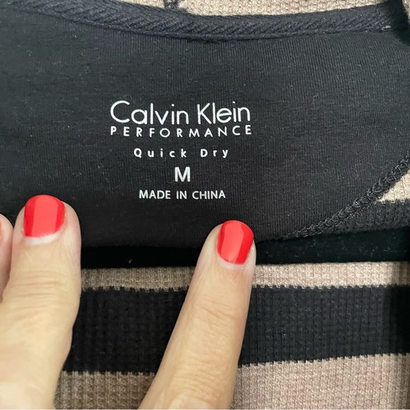 Calvin Klein Performance Quick Dry Hooded Cardigan Black Brown Size Medium - Picture 4 of 8